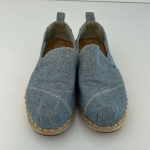 TOMS Denim Espadrilles Size 6.5